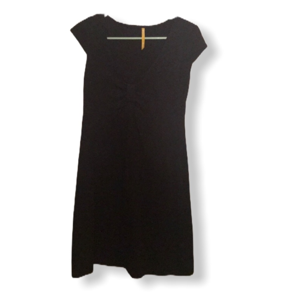 Lolë casual short sleeve comfy black dress S - Picture 1 of 4